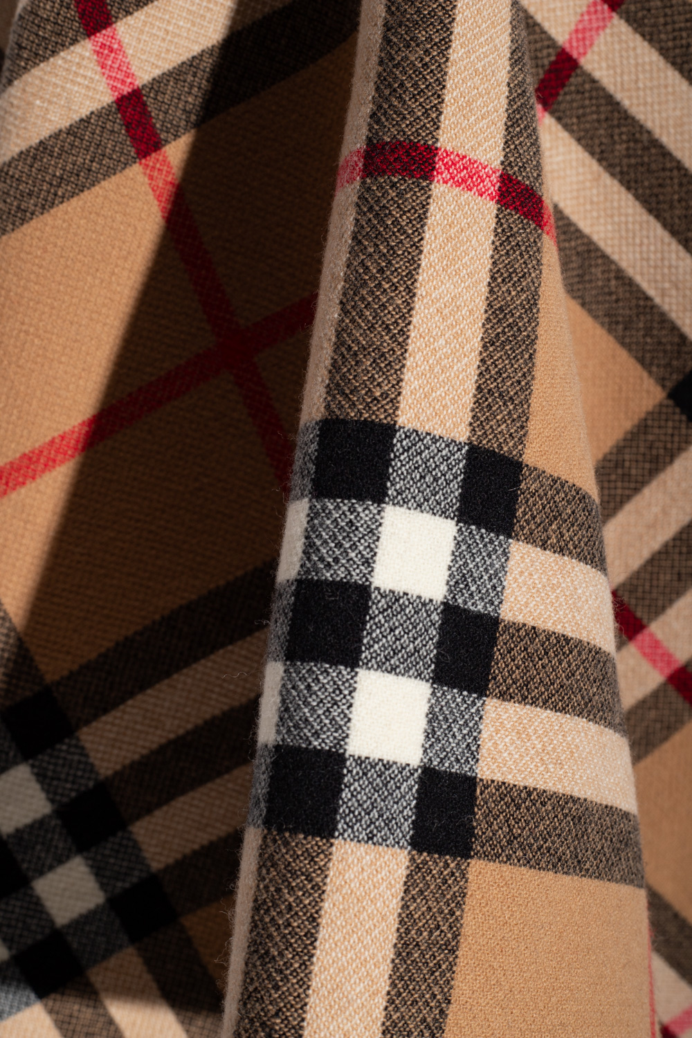 burberry cotton scarf black | Two-sided poncho burberry